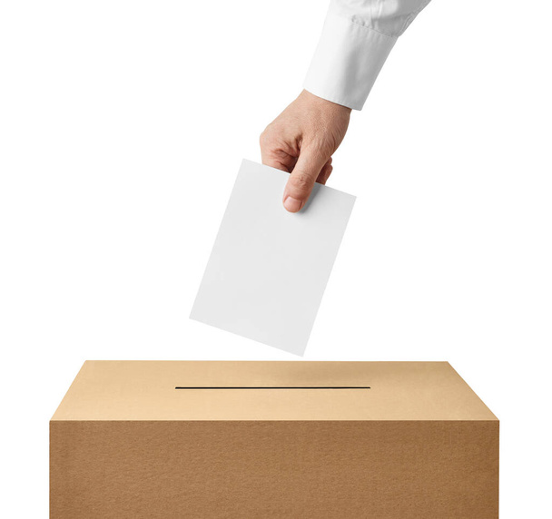urne casting vote élection référendum politique élire homme femme démocratie main électeur politique - Photo, image