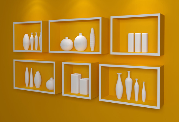 Modern shelves. - Foto, Imagen