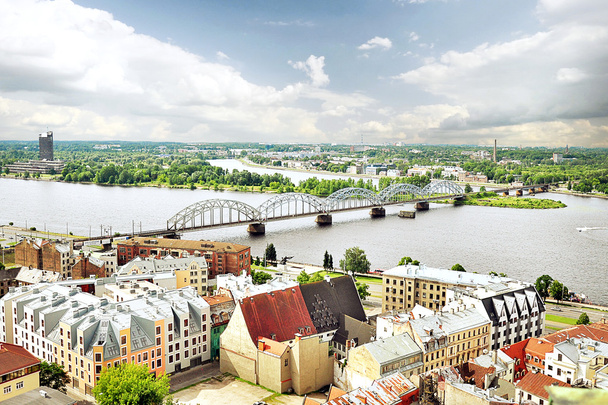 Panorama von Riga, Lettland - Foto, Bild