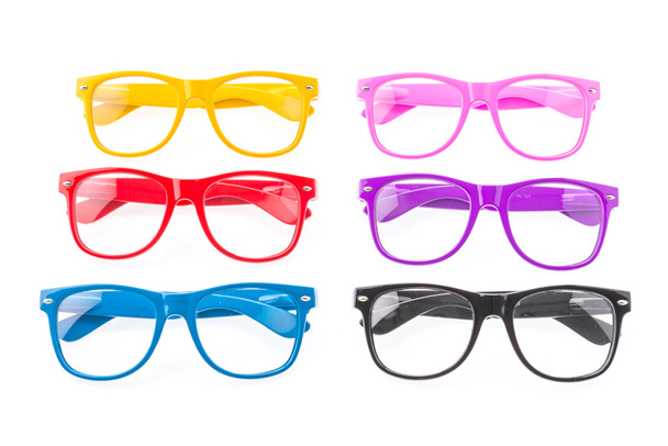 barevné brýle izolovaných na bílém - Fotografie, Obrázek