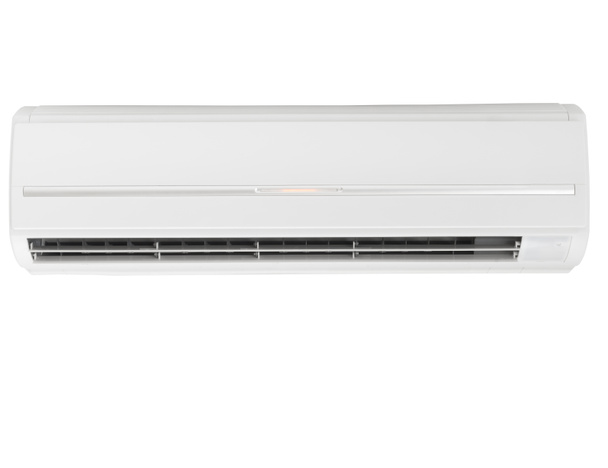 white wall type air conditioner isolated on white  - Valokuva, kuva