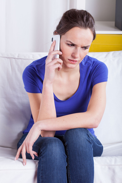 Woman during mobile phone call - Photo, image