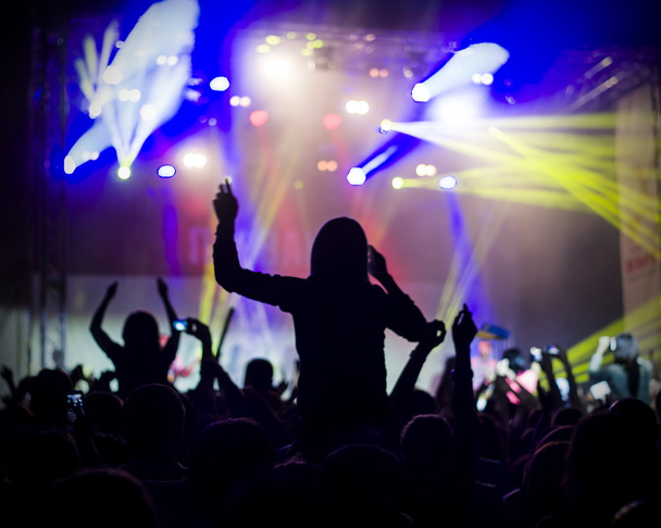 Фото молодих людей, які розважаються на рок-концерті, активний спосіб життя
, - Фото, зображення
