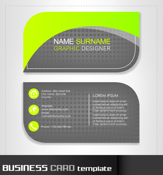 Business card template - Vector, Image
