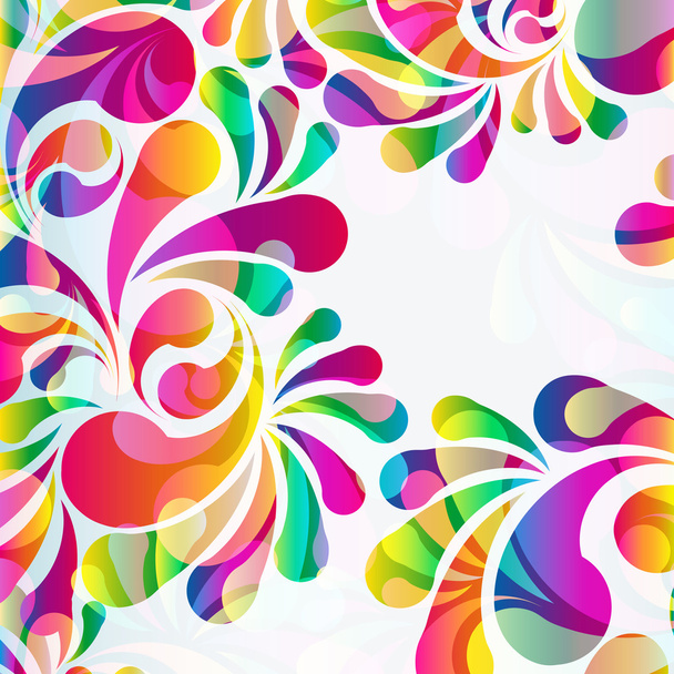 Abstract colorful arc-drop background. - Vector, Imagen