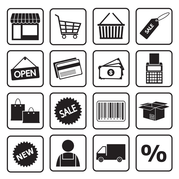 shopping icon - Vector, Image