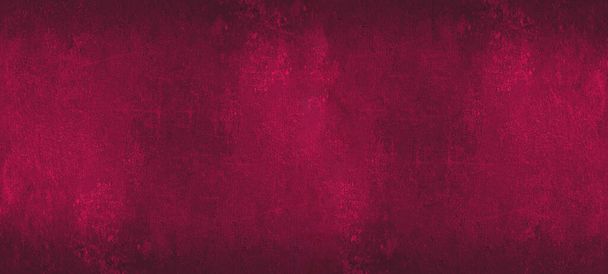 Astratto sporco rustico colorato scuro Magenta rosa texture sfondo banner panorama panoramico, con vignetta nera, modello, carta da parati - Foto, immagini
