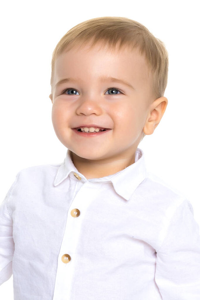 Portrait of a little boy close-up. - Фото, изображение