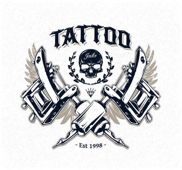 Tattoo Stúdió poszter - Vektor, kép