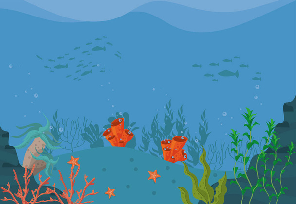 underwater scene sealife - Вектор, зображення