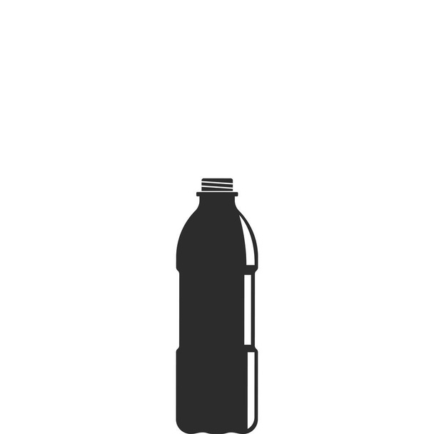 чорна пляшка води значок Векторні ілюстрації дизайн шаблон
 - Вектор, зображення