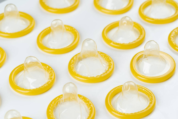 close up of many condom - Foto, Imagem