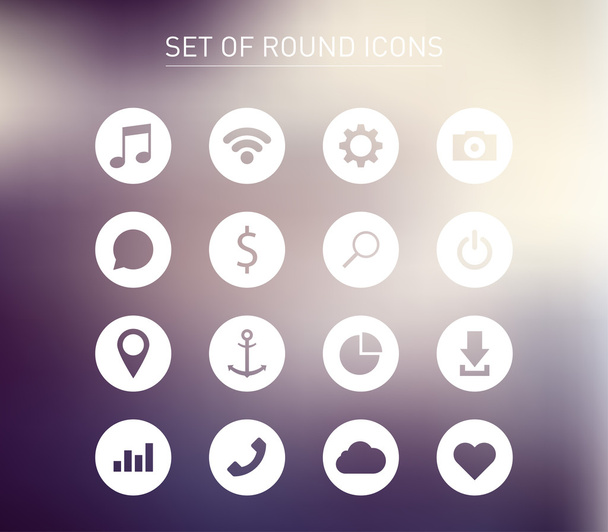Round icons - Vetor, Imagem