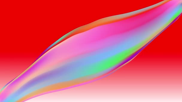 Szivárvány színű ovális szappan buborékok mozgás grafika - Felvétel, videó