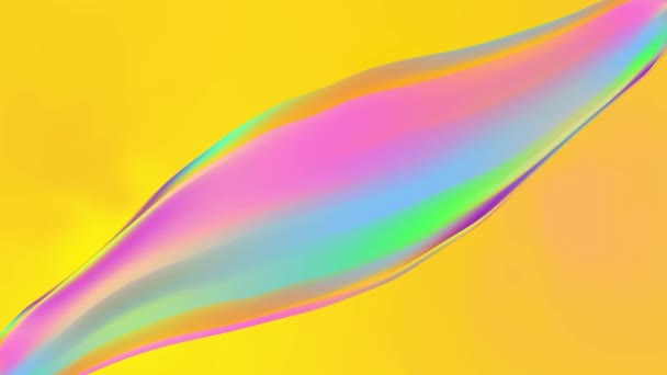 Rainbow colored oval soap bubbles motion graphics - Footage, Video