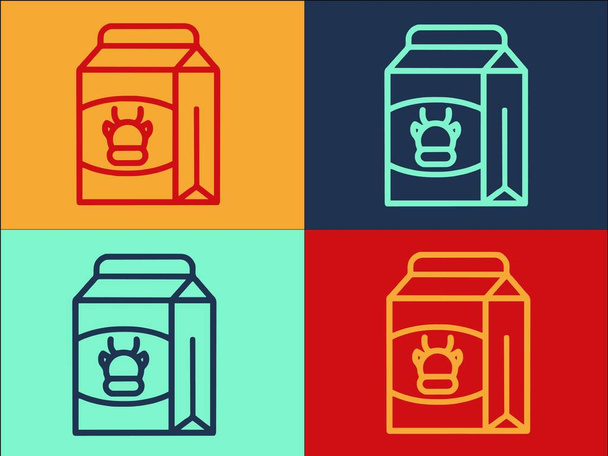 Šablona loga mléčného vitamínu, Jednoduchá plochá ikona mléka, Zdravé, Vitamin - Vektor, obrázek