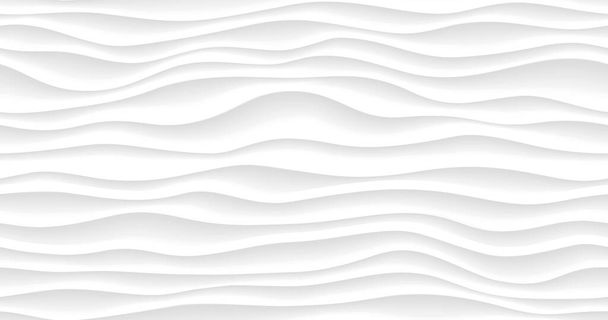Κυματιστή γραμμή, λευκή υφή. Αφηρημένο μοτίβο κύματος, η φύση γεωμετρική επιφάνεια. Ripple φόντο για το εσωτερικό τοίχο 3d σχεδιασμό. Εικονογράφηση αντίγραφου - Φωτογραφία, εικόνα
