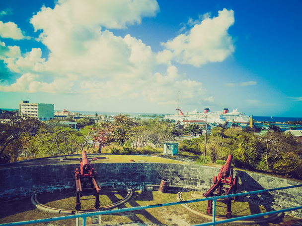 Retro olhar Fort Fincastle Nassau
 - Foto, Imagem