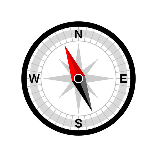 Compass vector icon on white background  - Vektor, kép