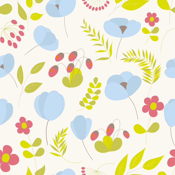 Cute floral seamless pattern - Vektor, kép