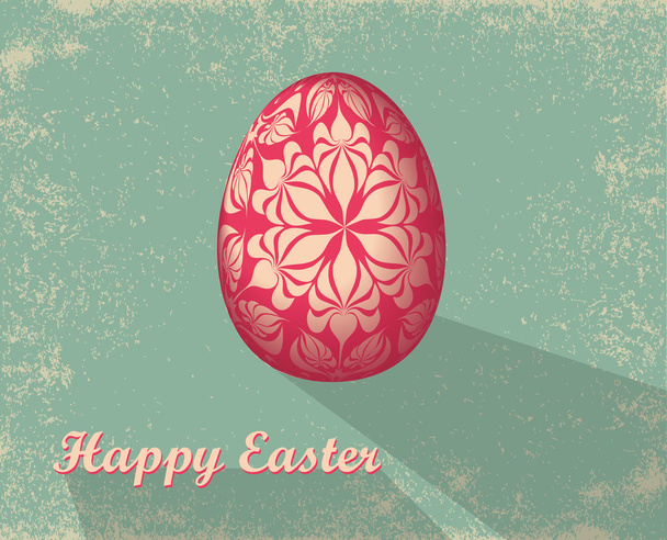 Easter card with egg. - Wektor, obraz