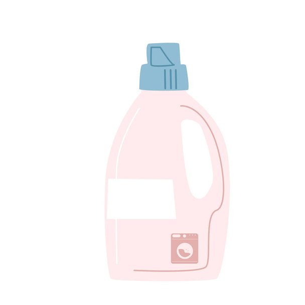 Detergente líquido para roupa num recipiente - Vetor, Imagem