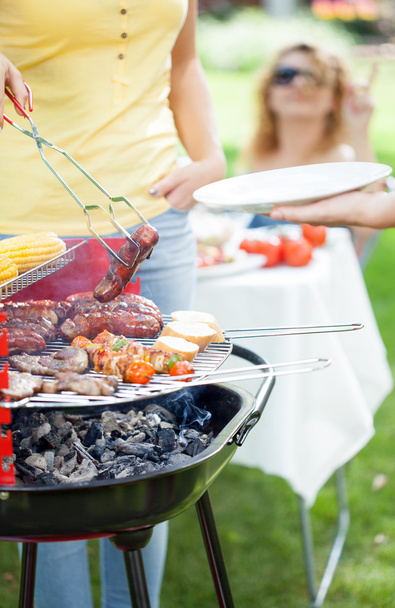Time for barbecue in a garden - Photo, Image