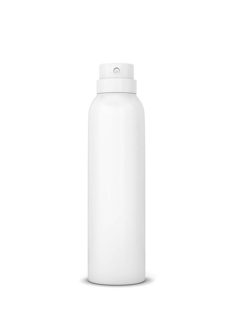 Blank deodorant spray for hygiene mockup. 3d illustration isolated on white background  - Фото, зображення
