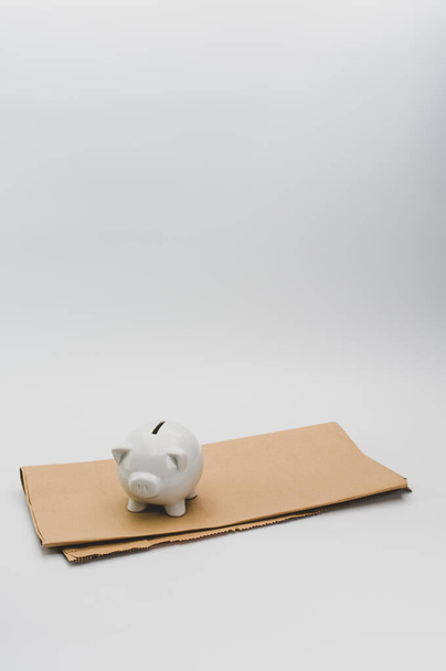 piggy bank savings and investing concept on a white background - Photo, image