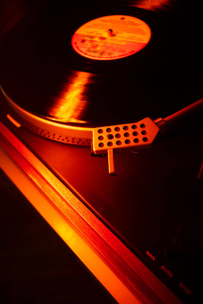 Retro vintage vinyl music cover deign photo for complialtion collection dj remix tracks. - Fotografie, Obrázek