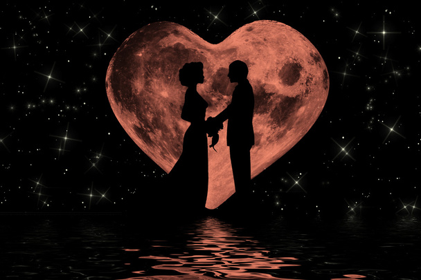 Holdfény romantikus hangulat - Fotó, kép