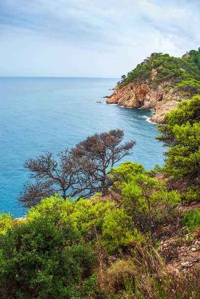 Tossa De Mar, Catalonia, Spain. Picturesque Costa Brava coast with beautiful beaches and clean turquoise water. - Fotografie, Obrázek