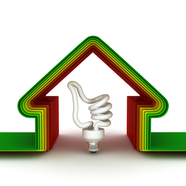 energie huis. energiebesparing concept - Foto, afbeelding