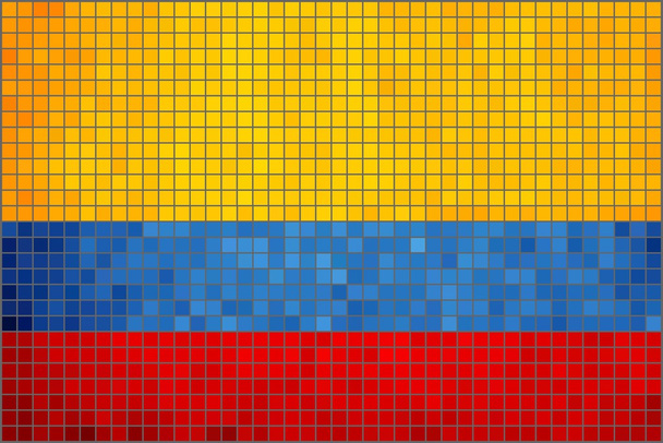 Bandiera Mosaic of Colombia
 - Vettoriali, immagini