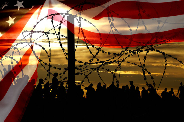 Migrants on the border with the USA - Fotó, kép