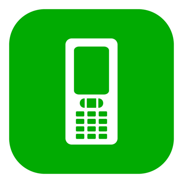 Telefone celular e ícone de aplicativo como ilustração vetorial - Vetor, Imagem