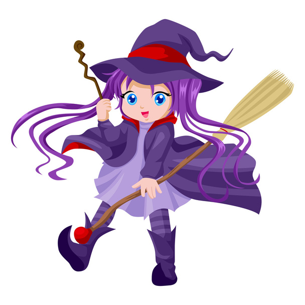 Cute Witch - Vector, Image