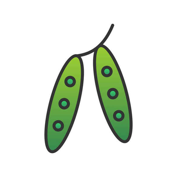Peas Filled Gradient Vector Icon Desig - Vector, Imagen
