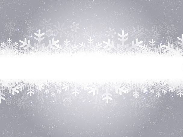 Kerstmis sneeuw achtergrond - Vector, afbeelding