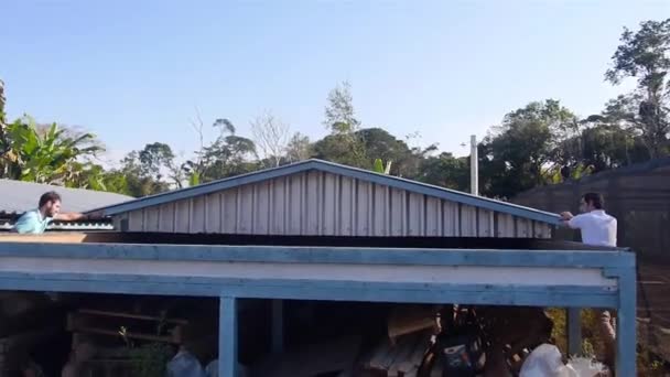 Система сушки какао на ферме - Кадры, видео