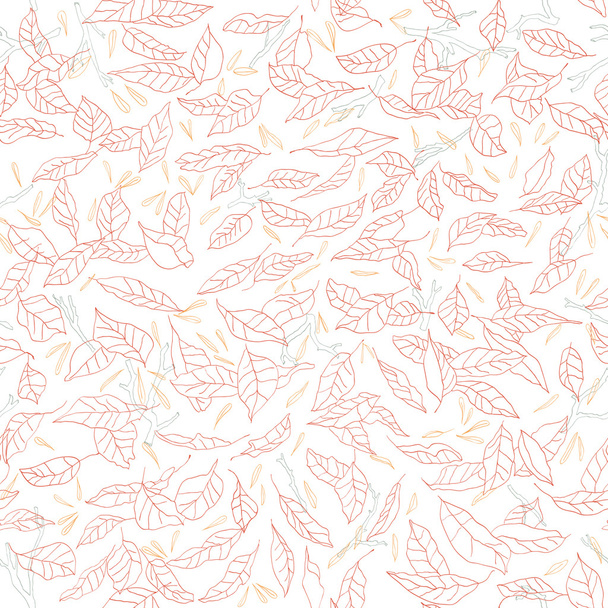 опале листя візерунком
 - Вектор, зображення