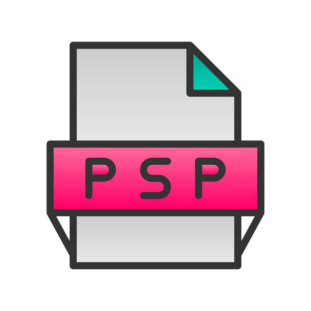 Psp Filled Gradient Vector Icon Design - Vector, Image