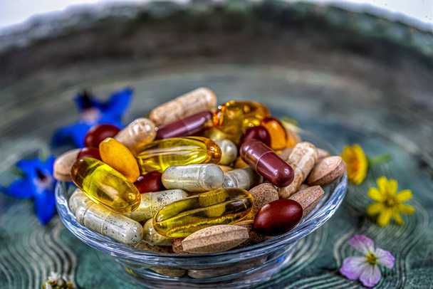 Alternative Medicine-Food Supplements, generic image - Photo, Image