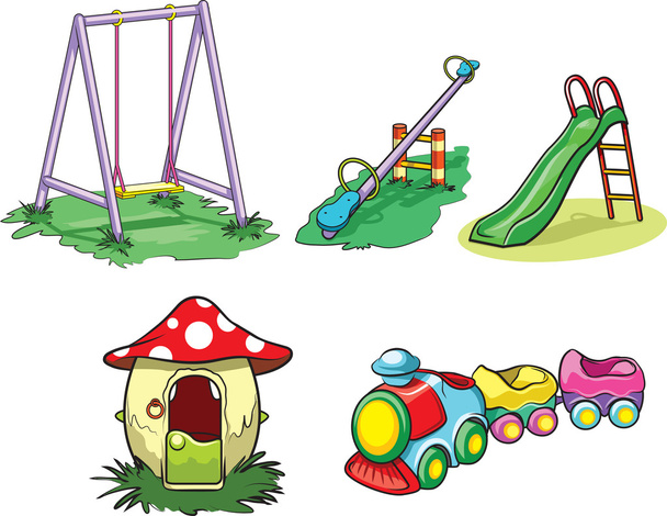 Playground toys - Vector, Image