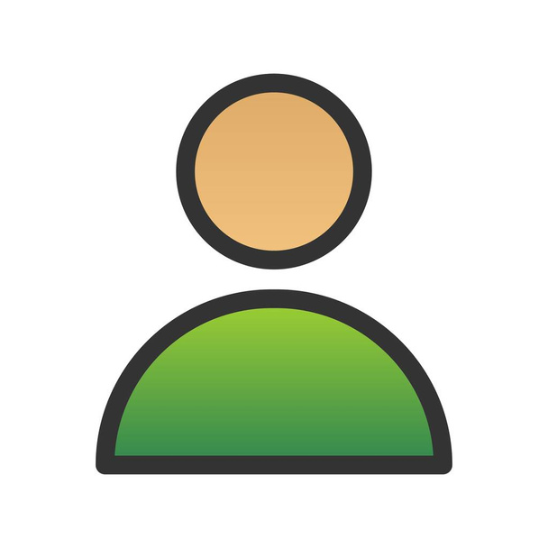 Design icona vettoriale gradiente riempito dall'utente - Vettoriali, immagini