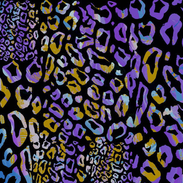 Dierenprint, luipaard textuur achtergrond, - Foto, afbeelding
