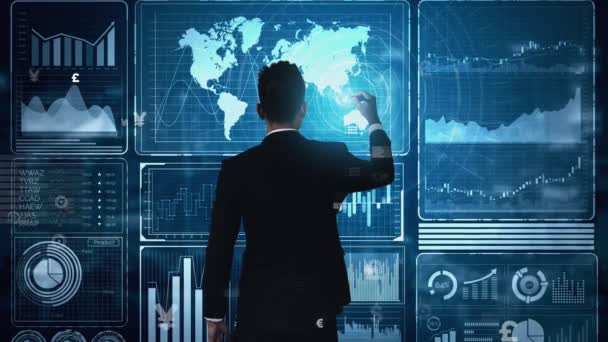 Big Data Technology for Business Finance conceptual. - Metraje, vídeo