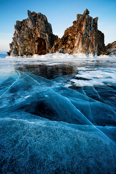 Rock and ice - Valokuva, kuva