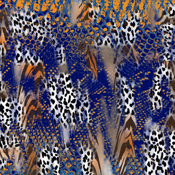 Zvířecí tisk, leopardí textura pozadí, hadí vzor - Fotografie, Obrázek
