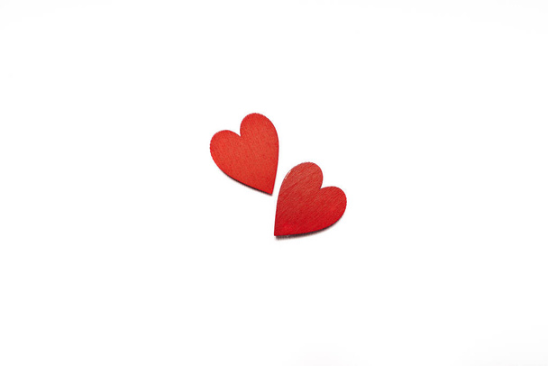 Hearts, symbol of love on a white background,love is everything,Valentine's Day,love - Foto, imagen